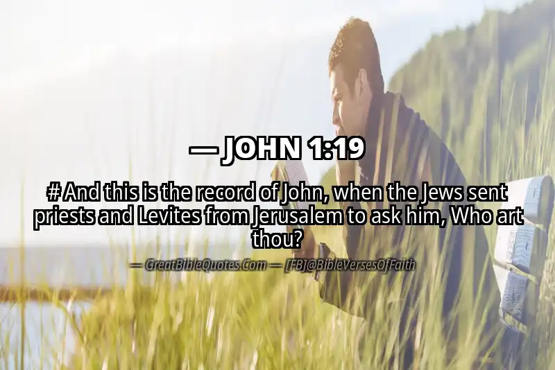 Bible verse: JOHN 1:19 Image