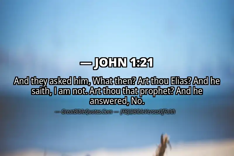 Bible verse: JOHN 1:21 Image