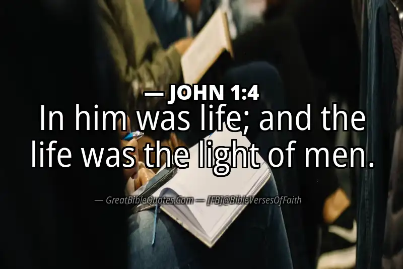 JOHN 1:4 Verse