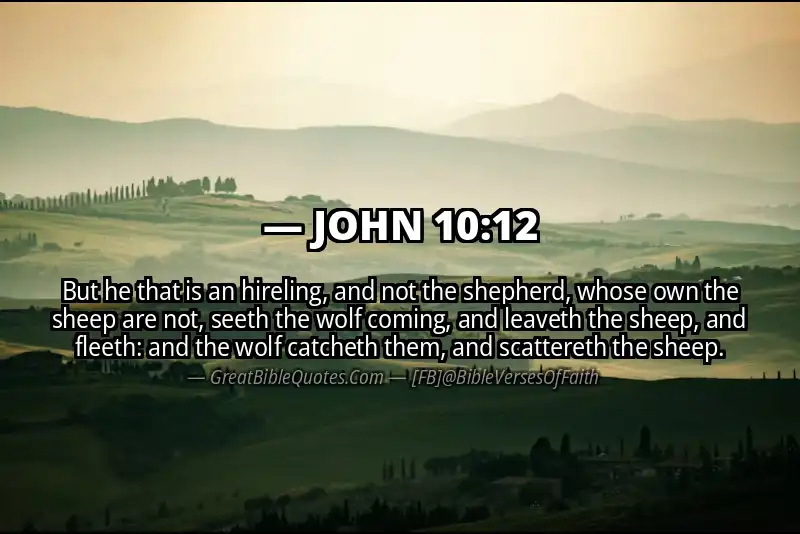 JOHN 10:12 Verse