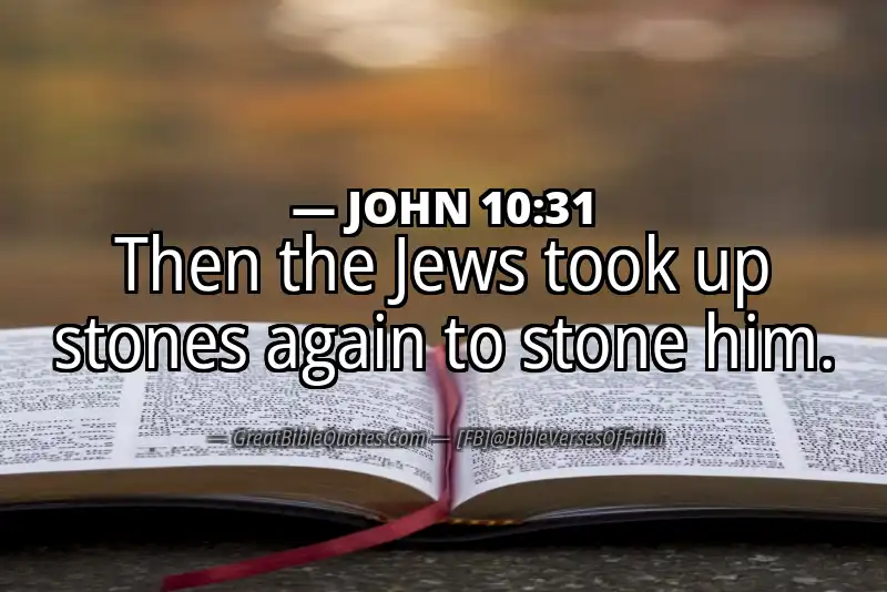 JOHN 10:31 Verse