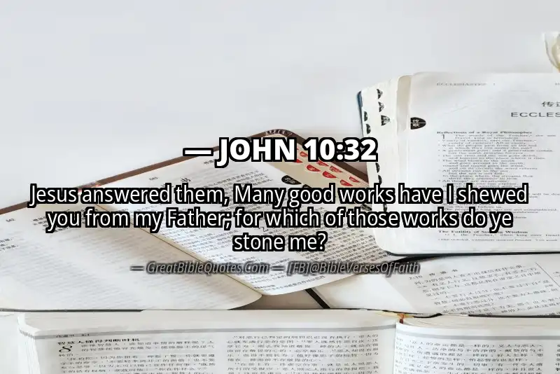 JOHN 10:32 Verse