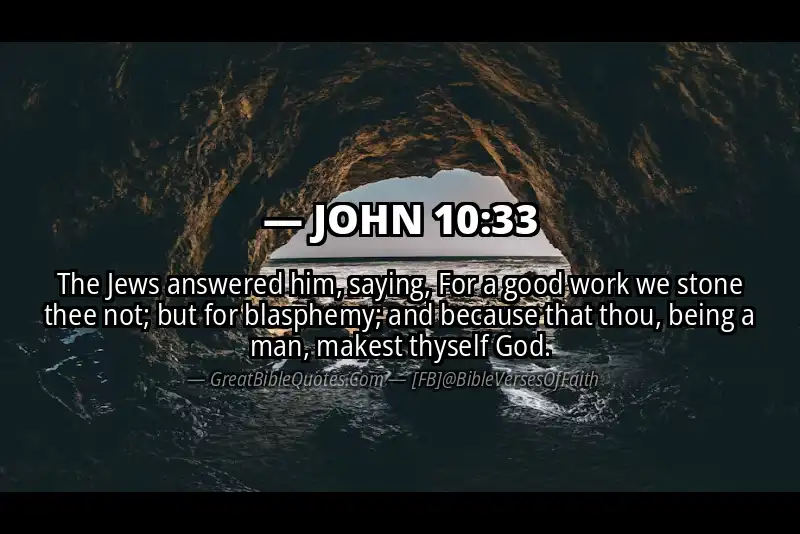 JOHN 10:33 Verse