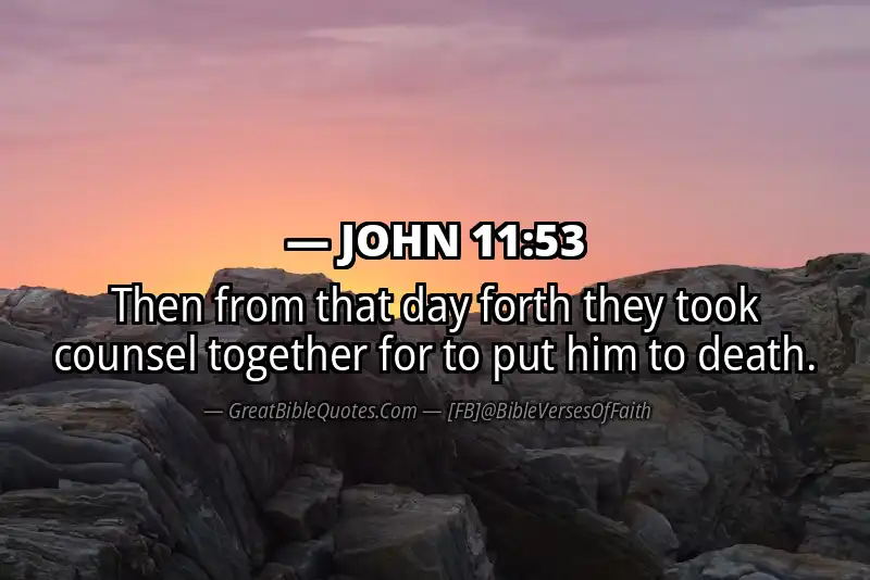 JOHN 11:53 Verse