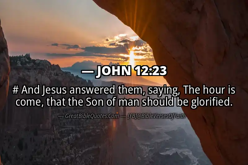 JOHN 12:23 Verse