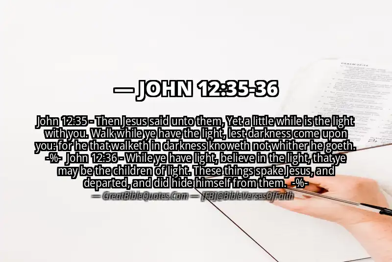 Image for JOHN 12:35-36 Bible verse