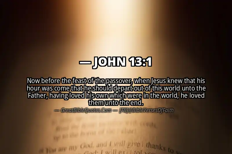JOHN 13:1 Verse