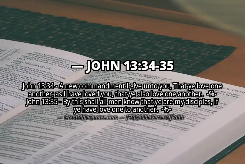 Image for JOHN 13:34-35 Bible verse