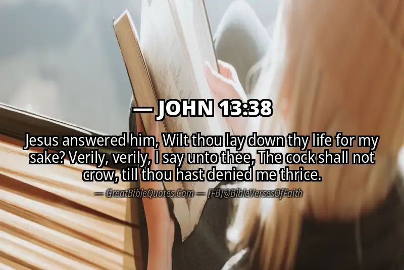 JOHN 13:38 Verse