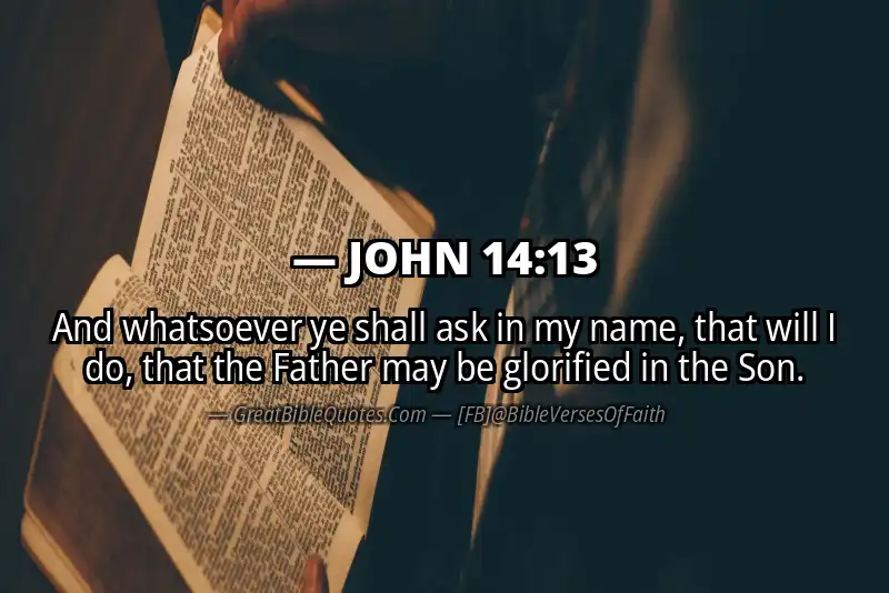 JOHN 14:13 Verse