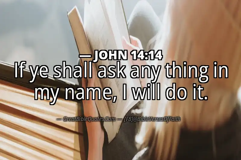 JOHN 14:14 Verse