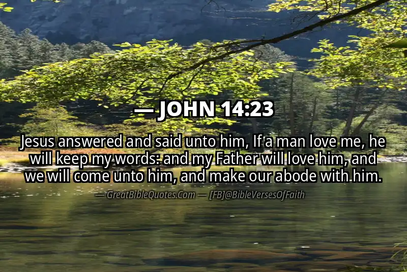 Image for JOHN 14:23 Bible verse
