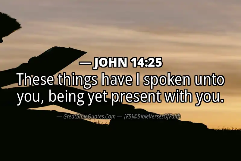 JOHN 14:25 Verse