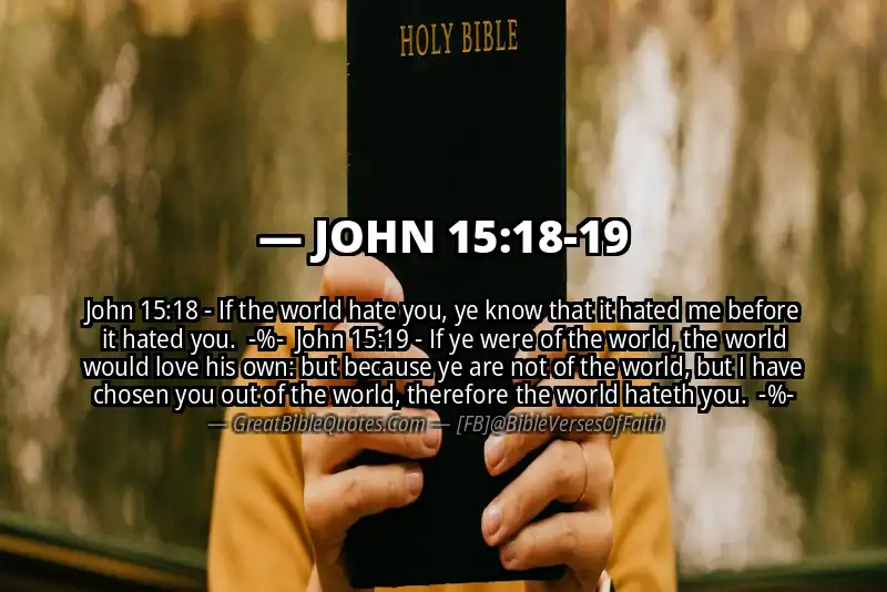 Image for JOHN 15:18-19 Bible verse
