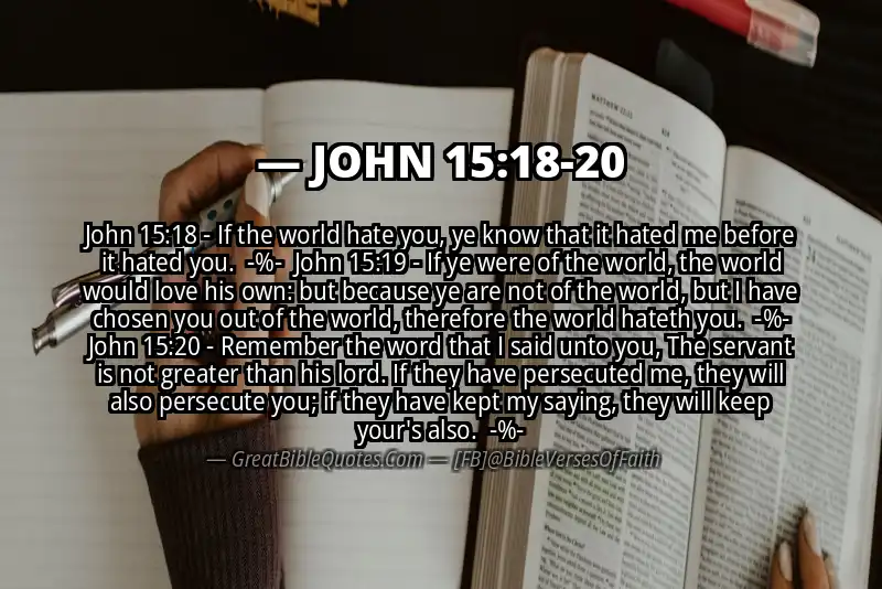 Image for JOHN 15:18-20 Bible verse