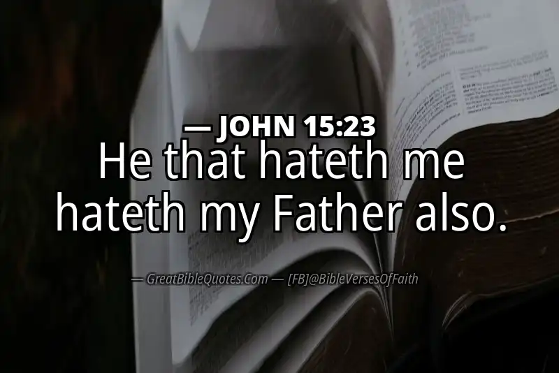 JOHN 15:23 Verse