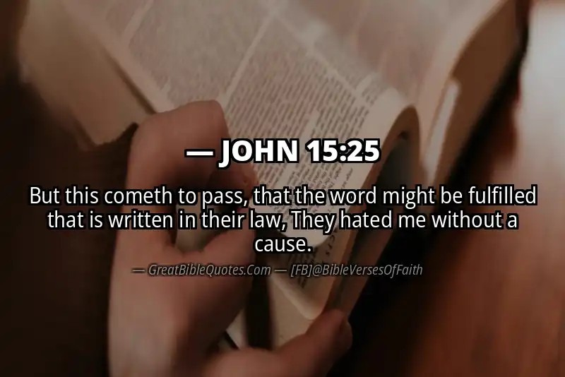 Image for JOHN 15:25 Bible verse
