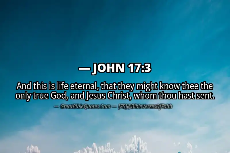 JOHN 17:3 Verse