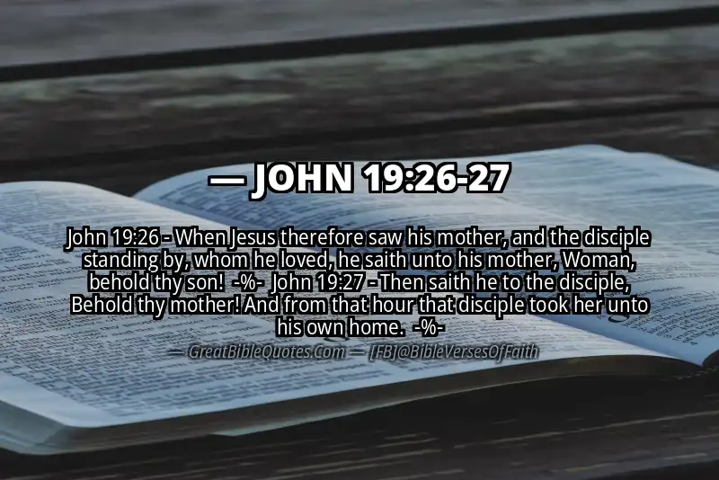Image for JOHN 19:26-27 Bible verse