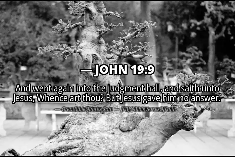 JOHN 19:9 Verse