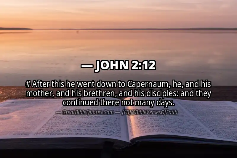 JOHN 2:12 Verse