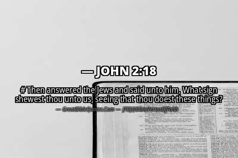 JOHN 2:18 Verse