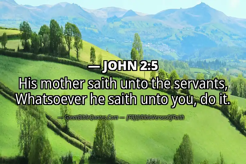 JOHN 2:5 Verse