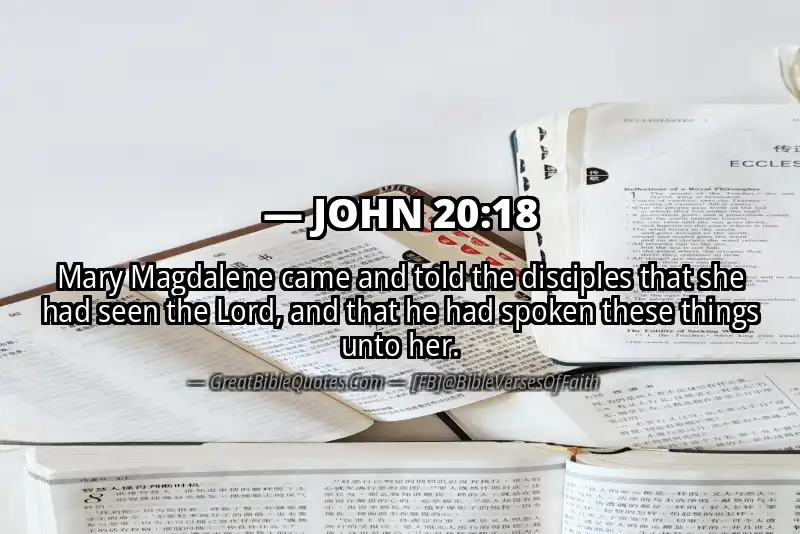 JOHN 20:18 Verse Image