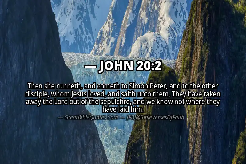 JOHN 20:2 Verse