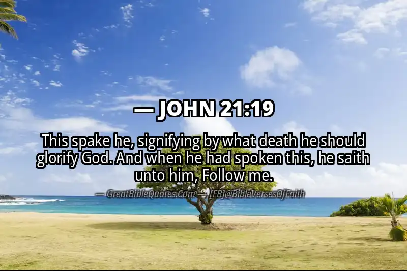 JOHN 21:19 Verse