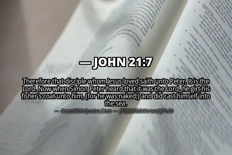 JOHN 21:7 Verse