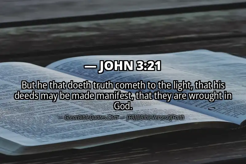 JOHN 3:21 Verse