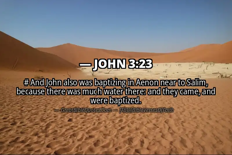 JOHN 3:23 Verse