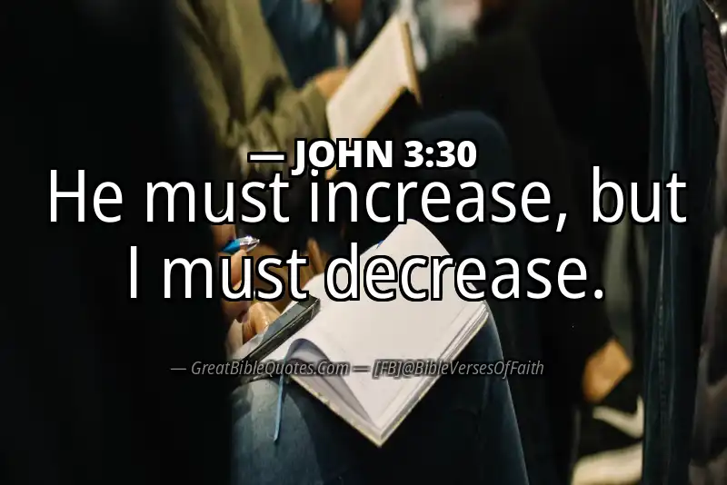 JOHN 3:30 Verse