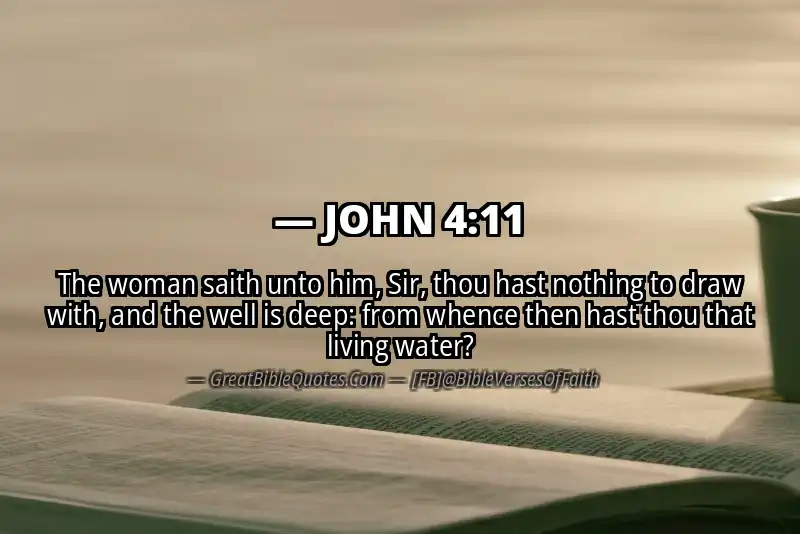 JOHN 4:11 Verse