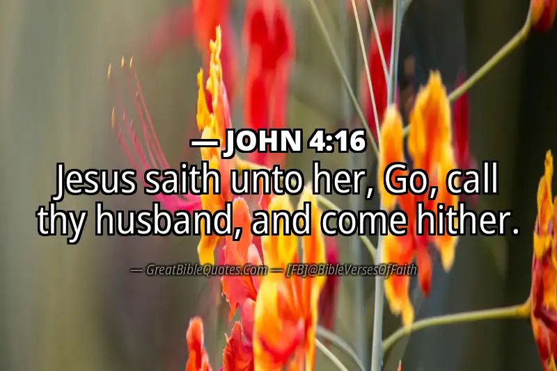 JOHN 4:16 Verse Image