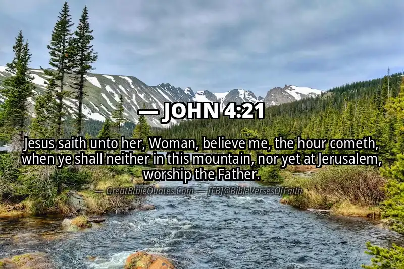 JOHN 4:21 Verse Image