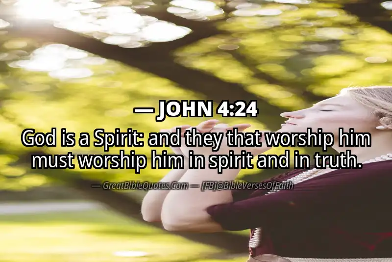 Image for JOHN 4:24 Bible verse