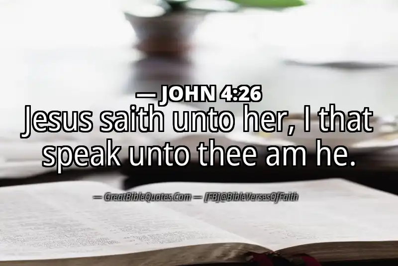 JOHN 4:26 Verse