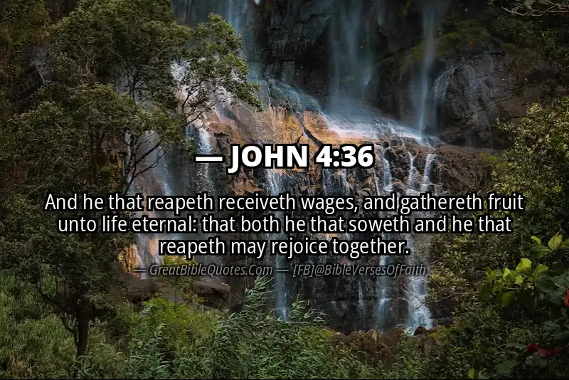 JOHN 4:36 Verse