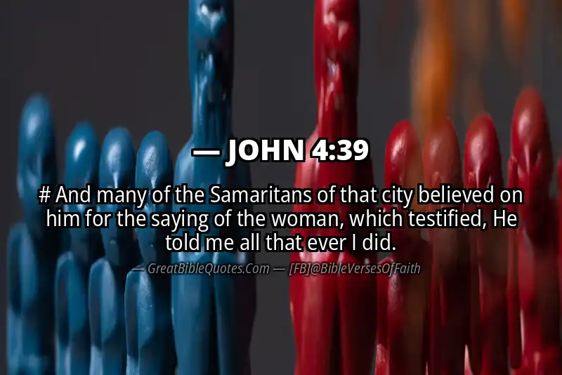 JOHN 4:39 Verse