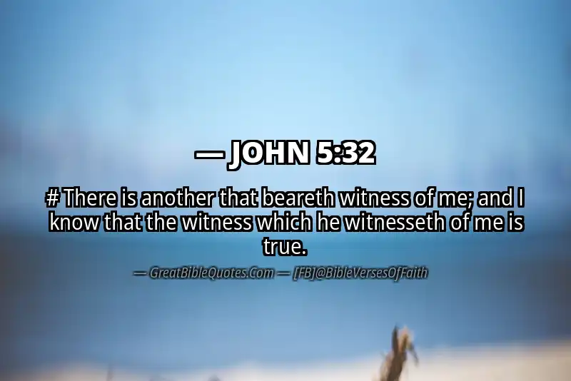 JOHN 5:32 Verse