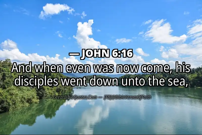 JOHN 6:16 Verse Image