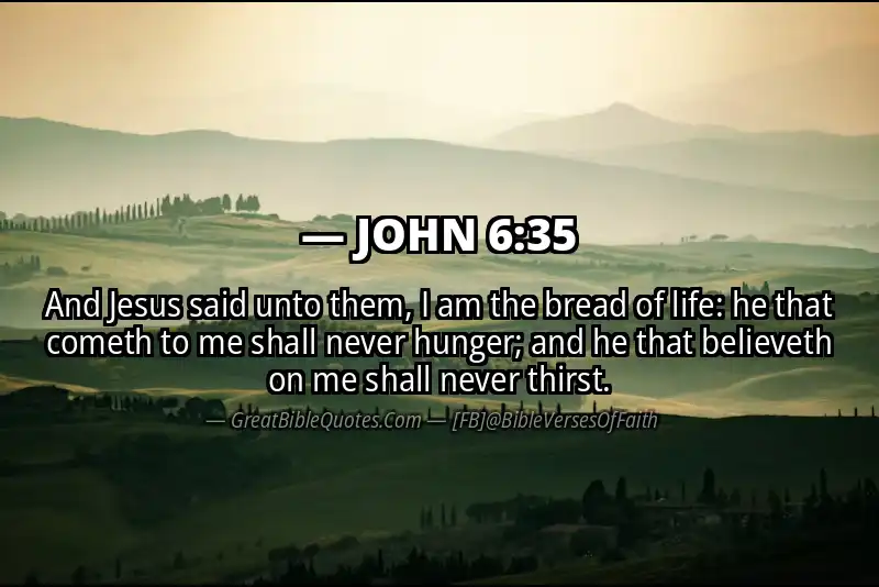 JOHN 6:35 Verse