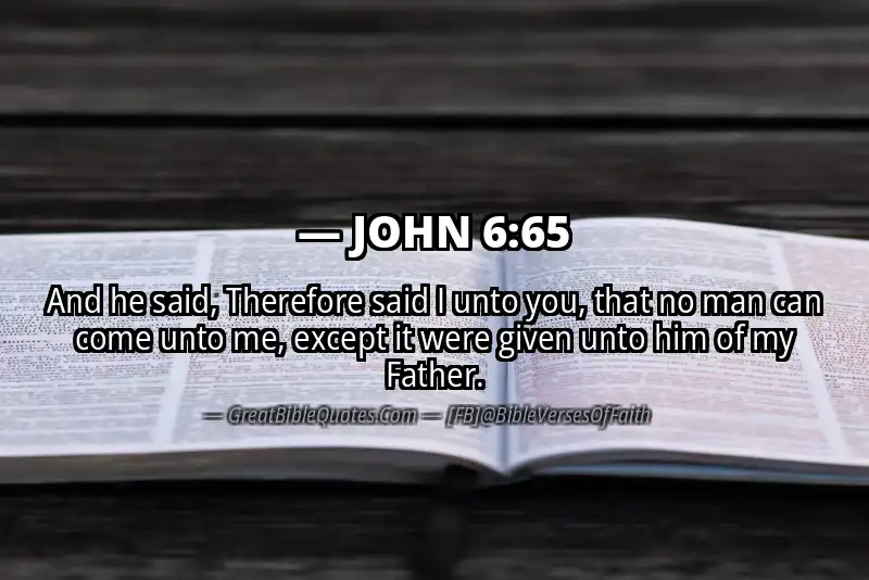 JOHN 6:65 Verse
