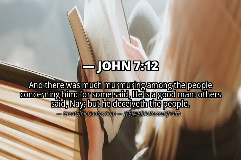 JOHN 7:12 Verse
