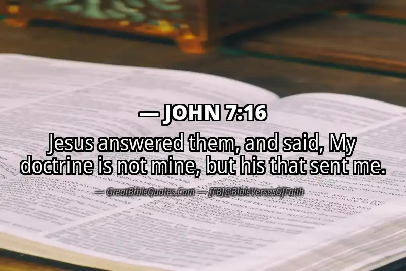 JOHN 7:16 Verse