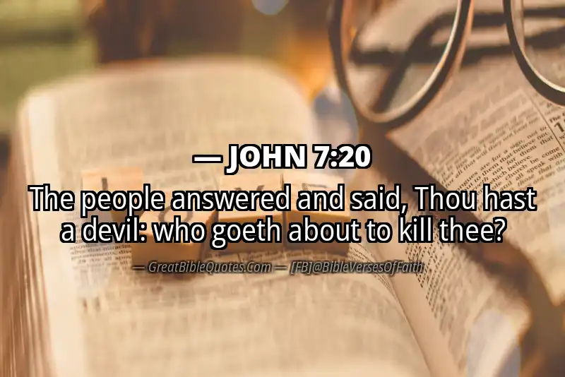 JOHN 7:20 Verse