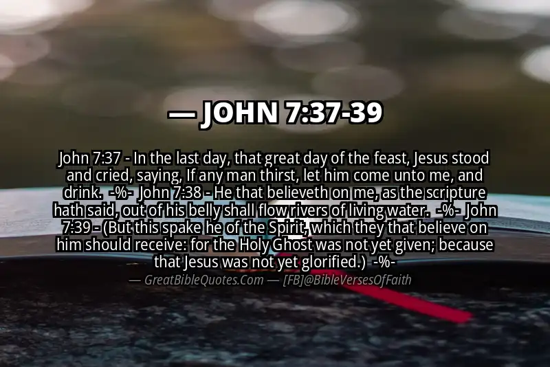 Image for JOHN 7:37-39 Bible verse