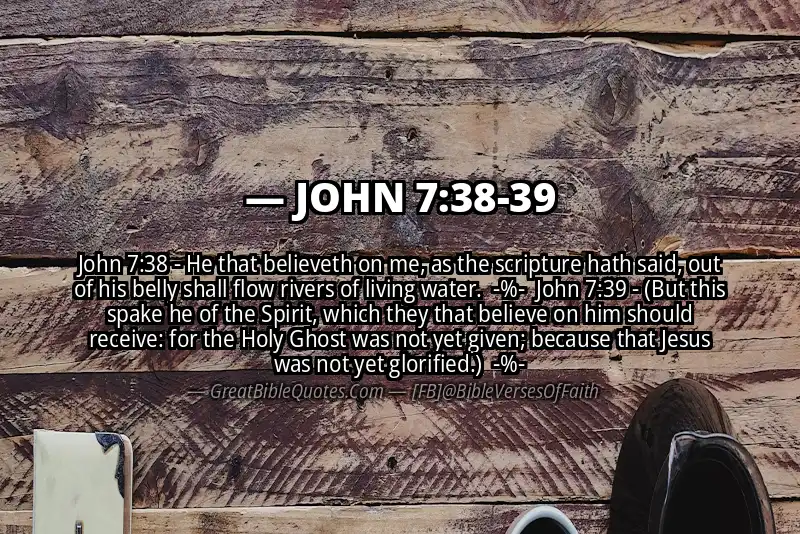 Image for JOHN 7:38-39 Bible verse